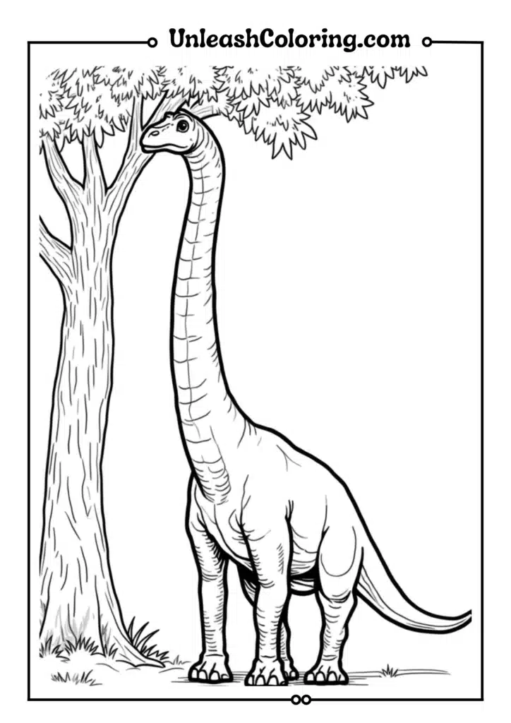 A peaceful Brachiosaurus