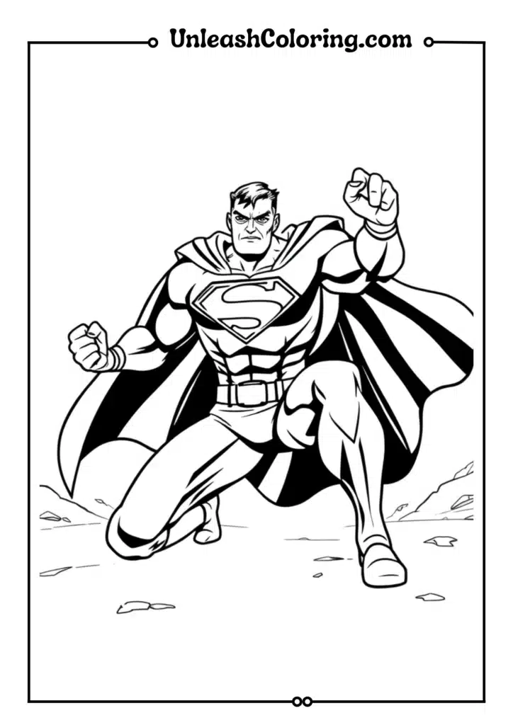 A superhero with a lightning bolt