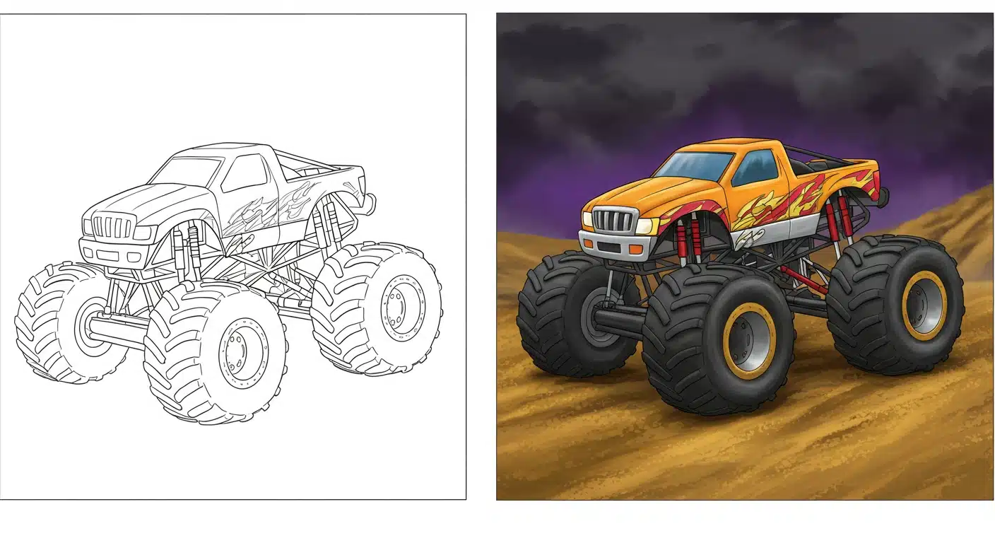 Monster Truck Coloring Pages