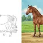 Horse coloring pages