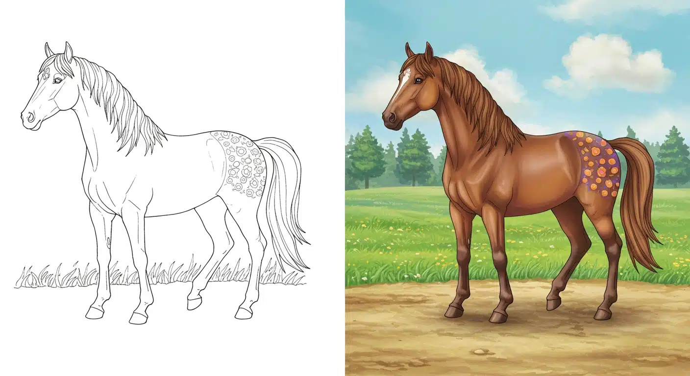 Horse coloring pages
