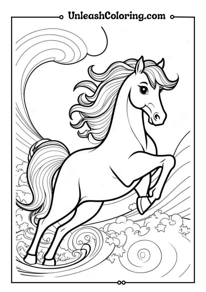 Horses in Pastel Dreams