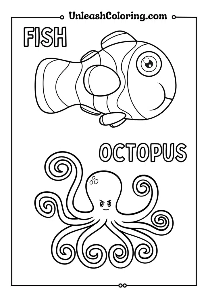 Fish and Octopus