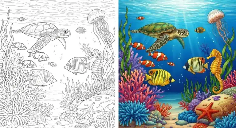 Ocean Coloring Pages