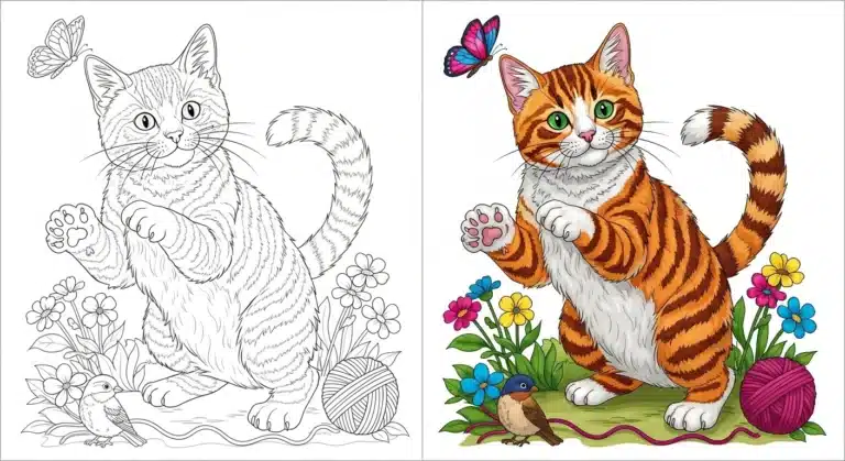 Cat Coloring Pages